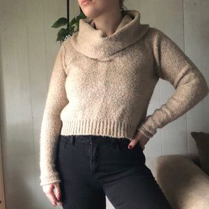 Urban Outfitters cowl neck cropped sweater